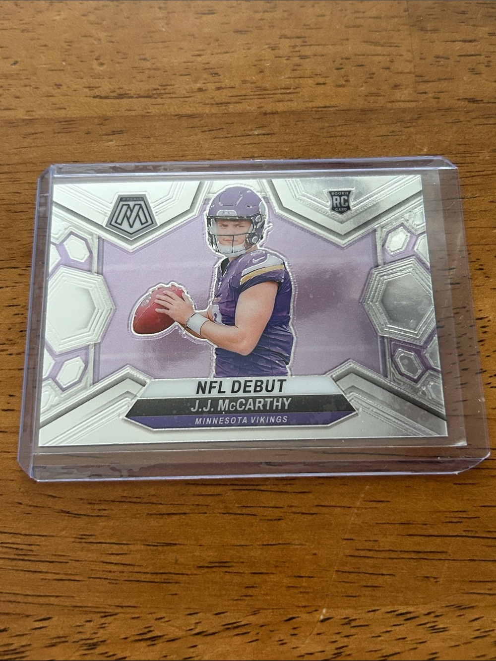NFL Debut J.J. McCarthy Minnesota Vikings Football Trading Card - Rookie